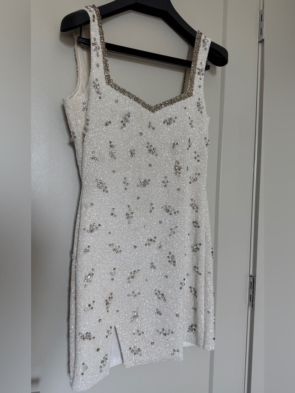 Bridal beaded Clio Peppiatt *replica*  Diamond Mini Dress
